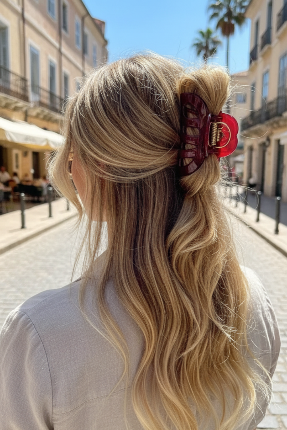 Premium Large Pumpkin Hair Claw Clip (9.5 cm)