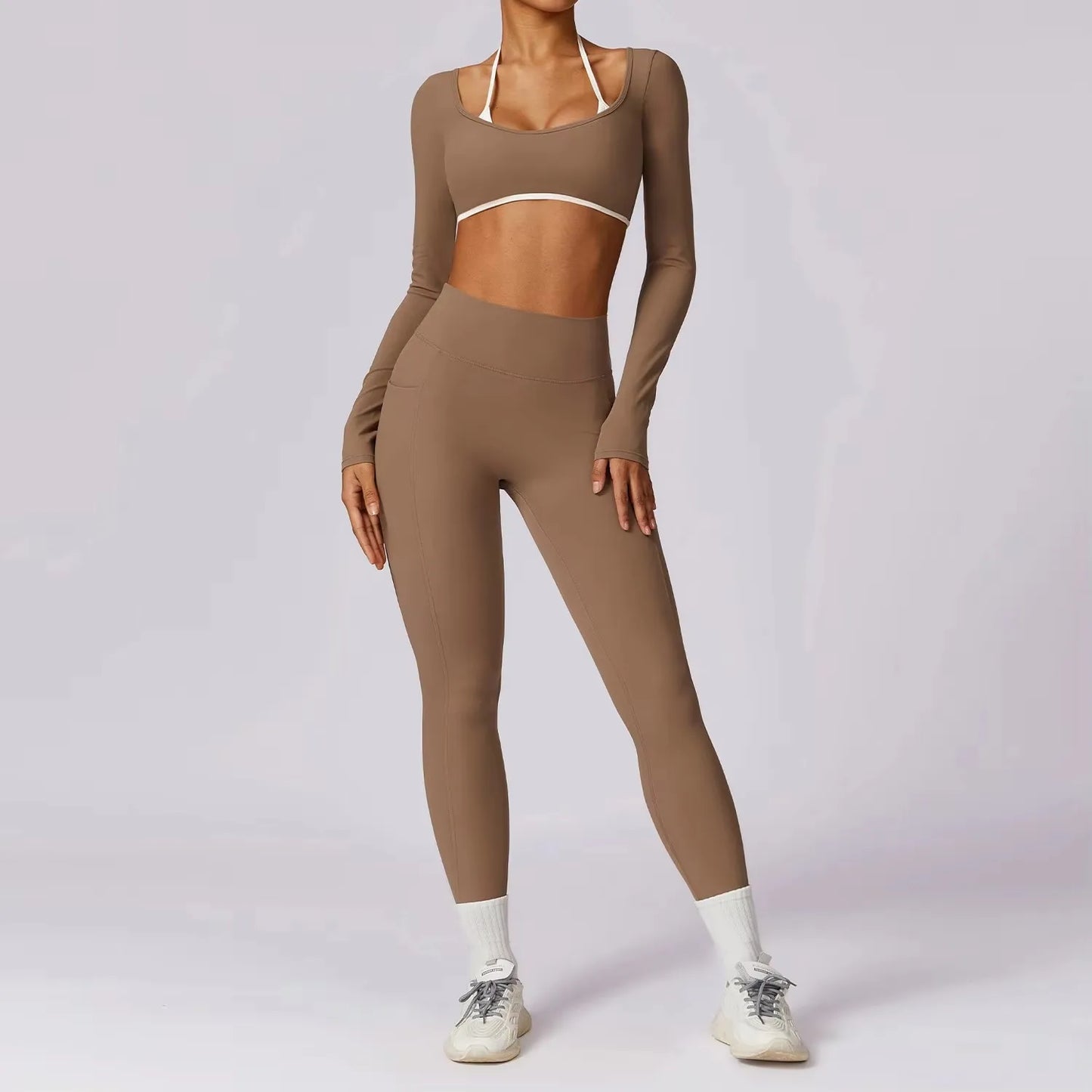 Yoga Set 2PCS Women Sportswear Push Up Workout Clothes