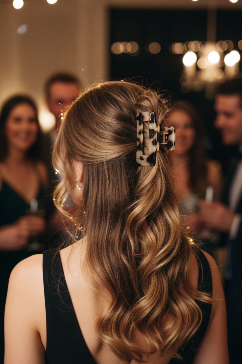 Large Leopard Print Hair Claws Styling Clips (8.2 cm)