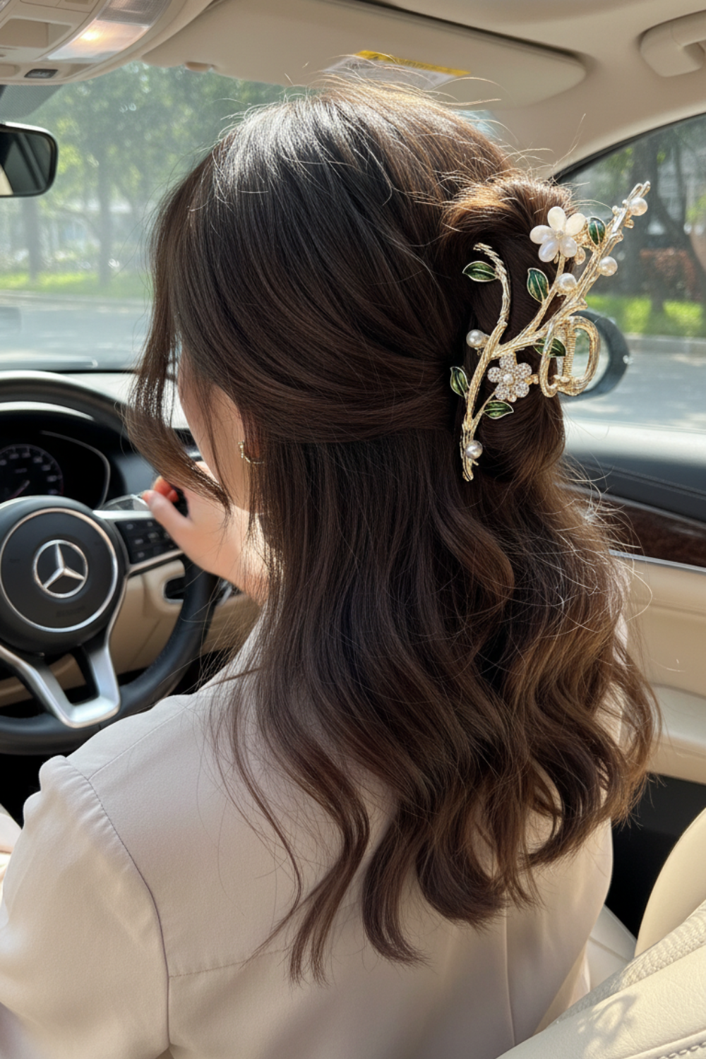 New Sweet Flower Durian Hair Claw Clip
