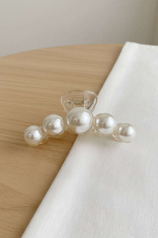 Acrylic Hair Pearl Claw Clips (5,8,10 cm)