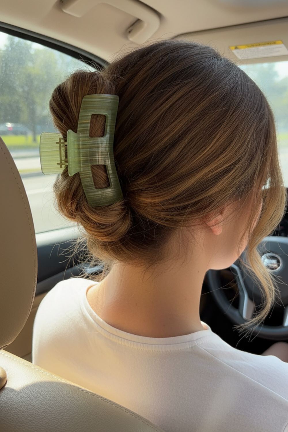 Large Leopard Print Hair Claws Styling Clips (8.2 cm)