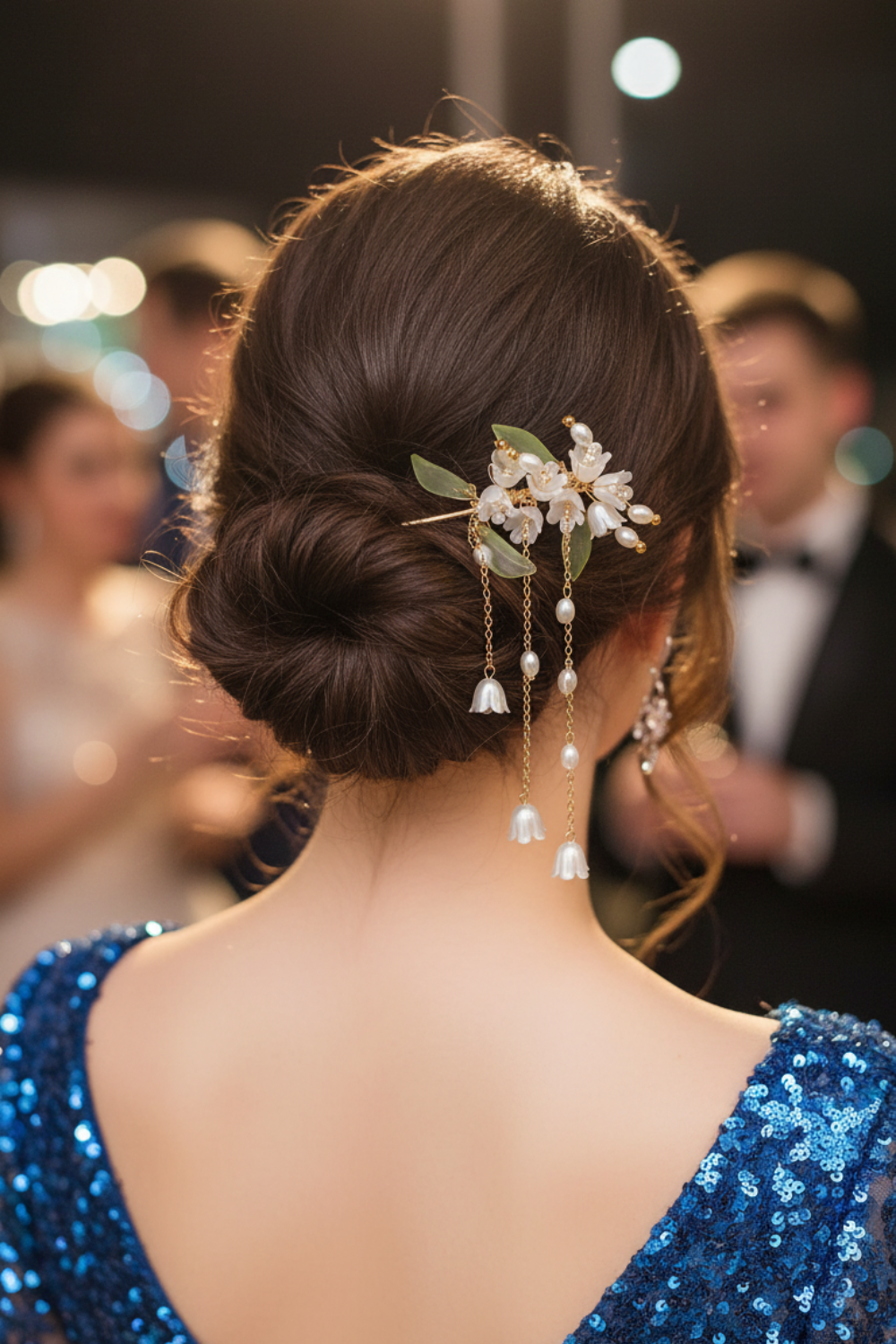 Elegant Floral Design Hair Clip
