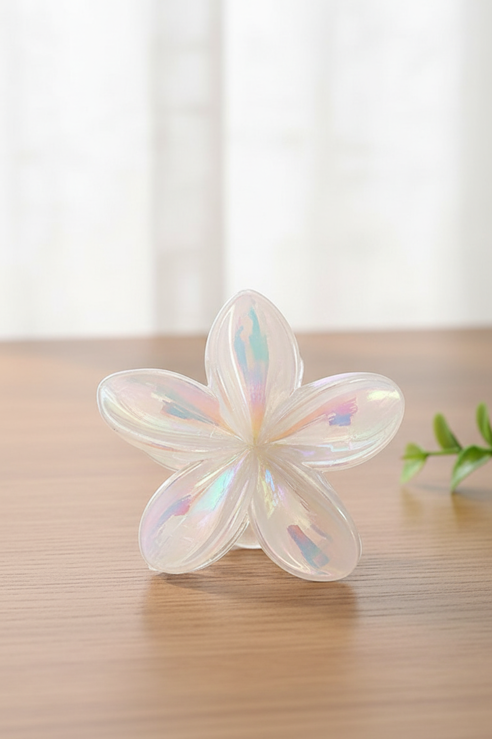 New Laser Gradient Flower Hair Claw Clips