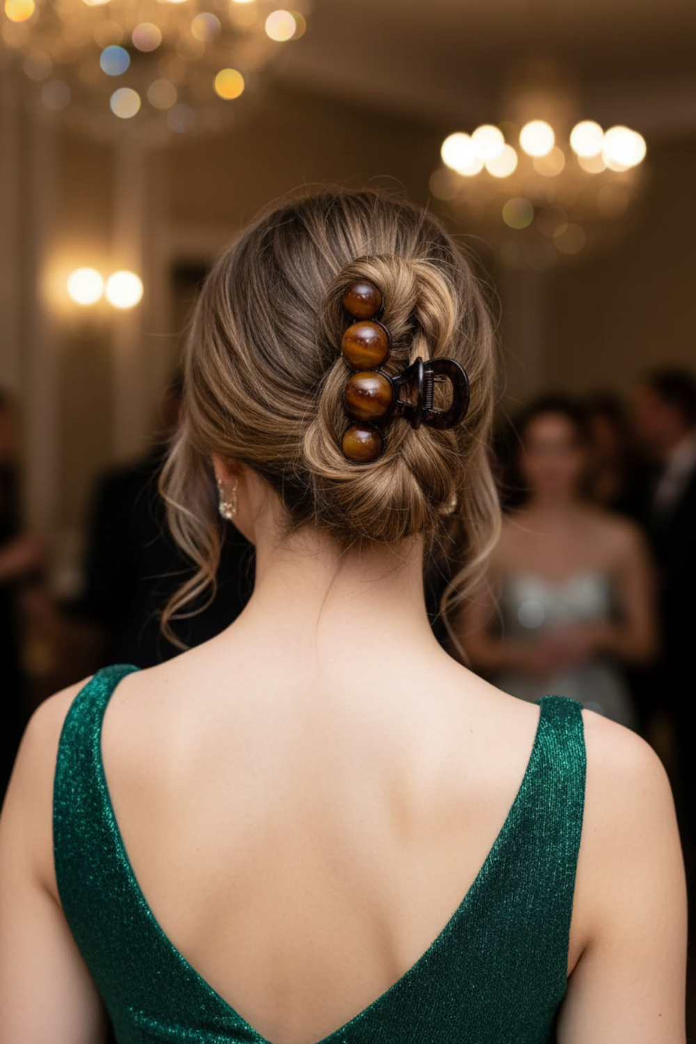 Pearl Large Simple Elegant Acrylic Hair Claw