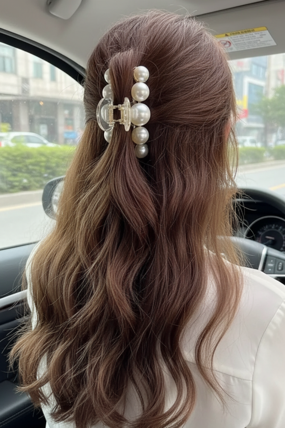 Vintage Pearl Clips Set Large Claw Clips (Set of 4)