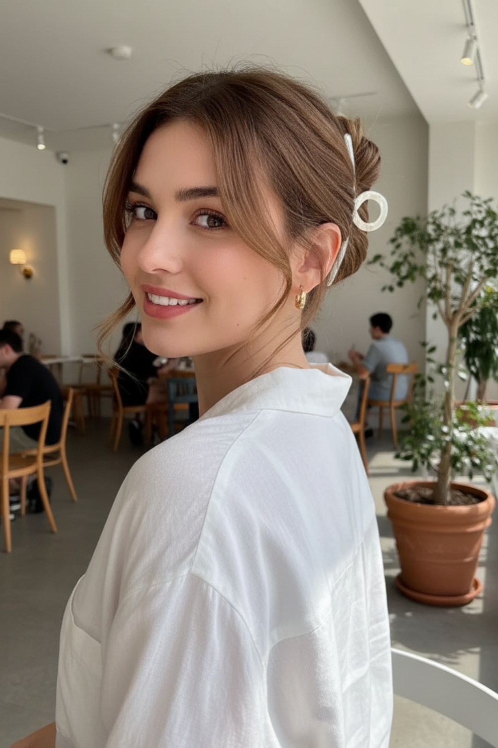 Metal grab hair Claw clip for large hair volume