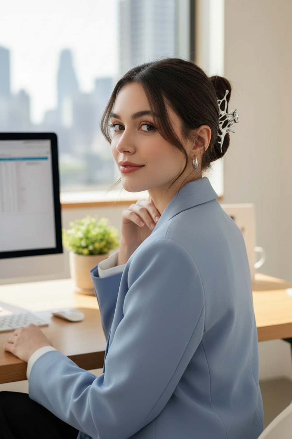 Hair claws Shark Clip for High Ponytail Hair (9 cm)