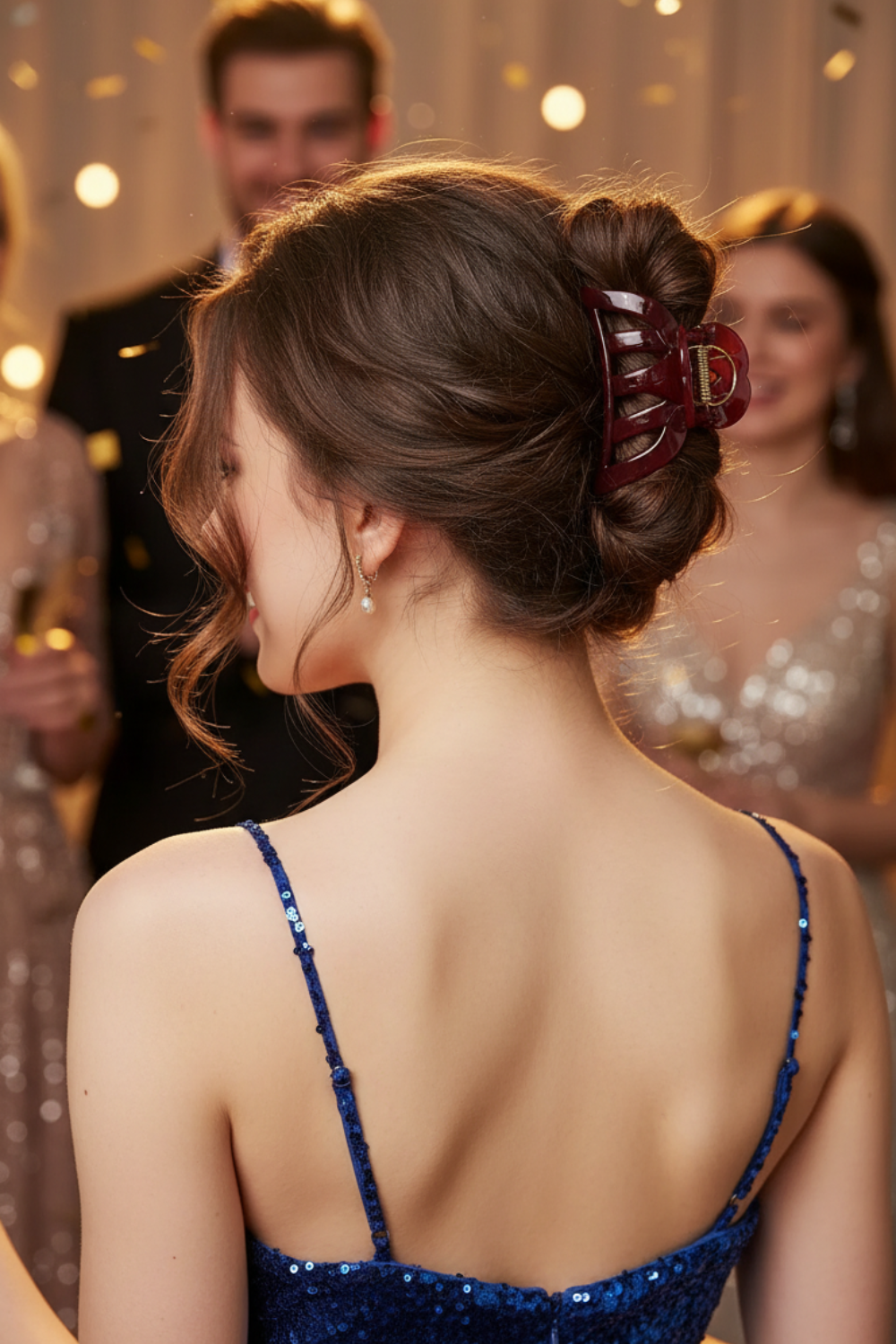 Premium Large Pumpkin Hair Claw Clip (9.5 cm)