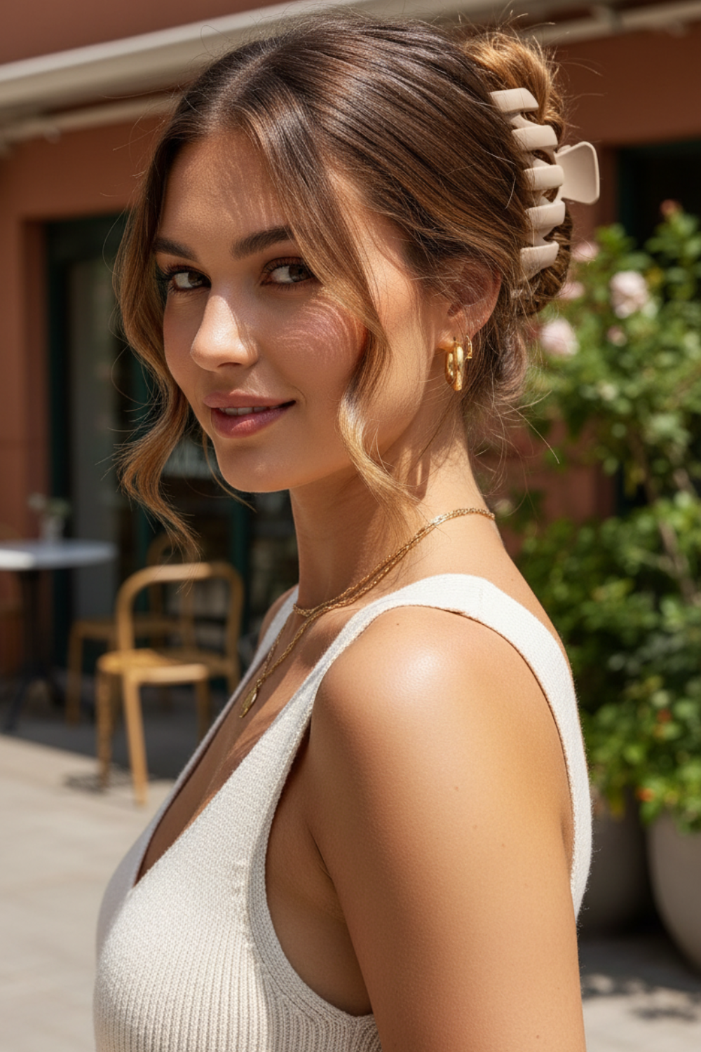 Matte Geometric Hair Claws For Women Thick Hair (11 cm)