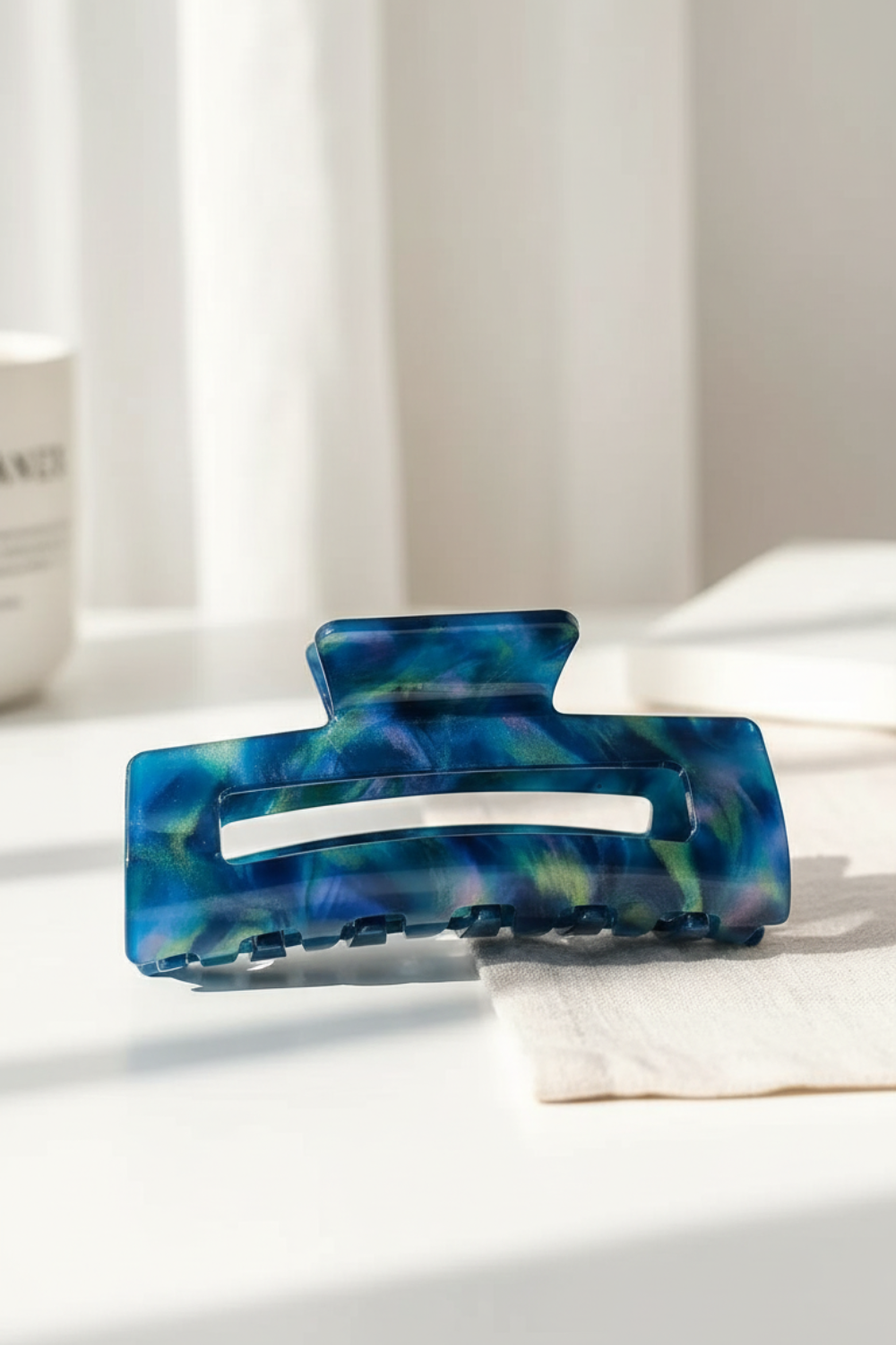 Large Leopard Print Hair Claws Styling Clips (8.2 cm)