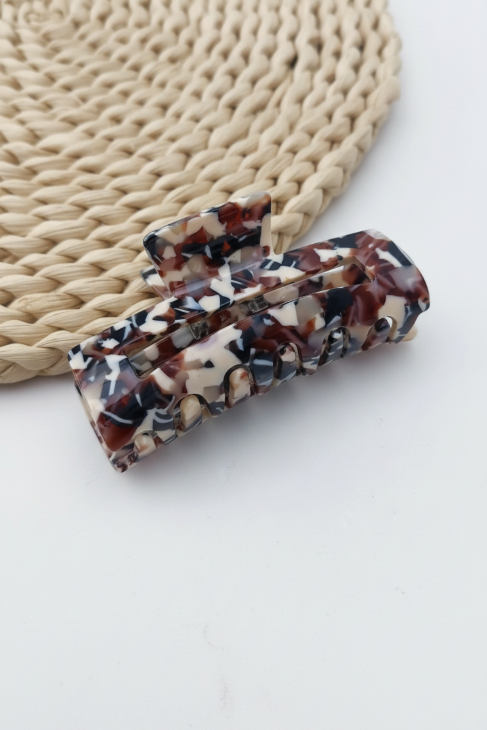 Large Leopard Print Hair Claws Styling Clips (8.2 cm)