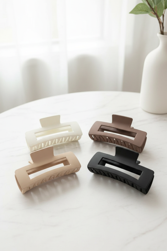 4 Pack Extra Large Bundle Claw Clips for Thick Hair and Long Hair (13 cm)