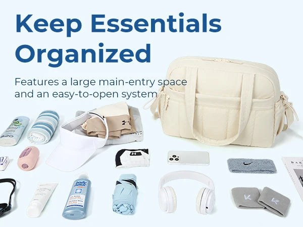 Travel Duffel Bag Gym Bag for Women with Wet Pocket Carry