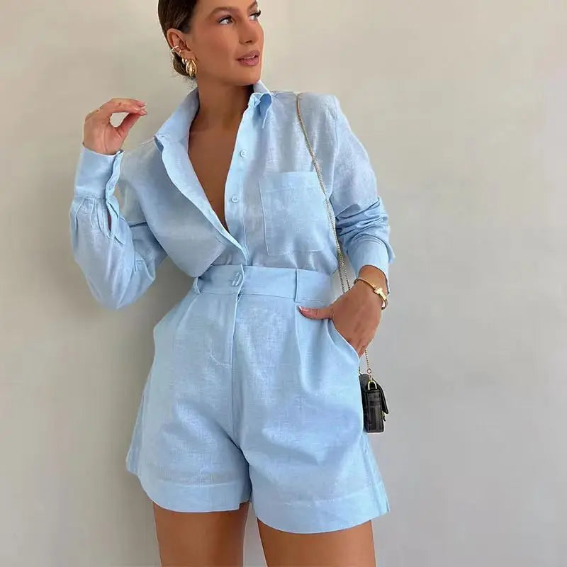 Women’s Long Sleeve 2-Piece Casual Summer Set
