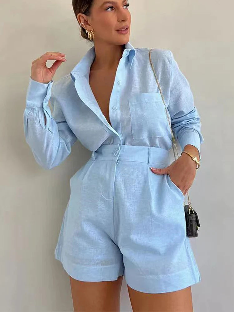 Women’s Long Sleeve 2-Piece Casual Summer Set