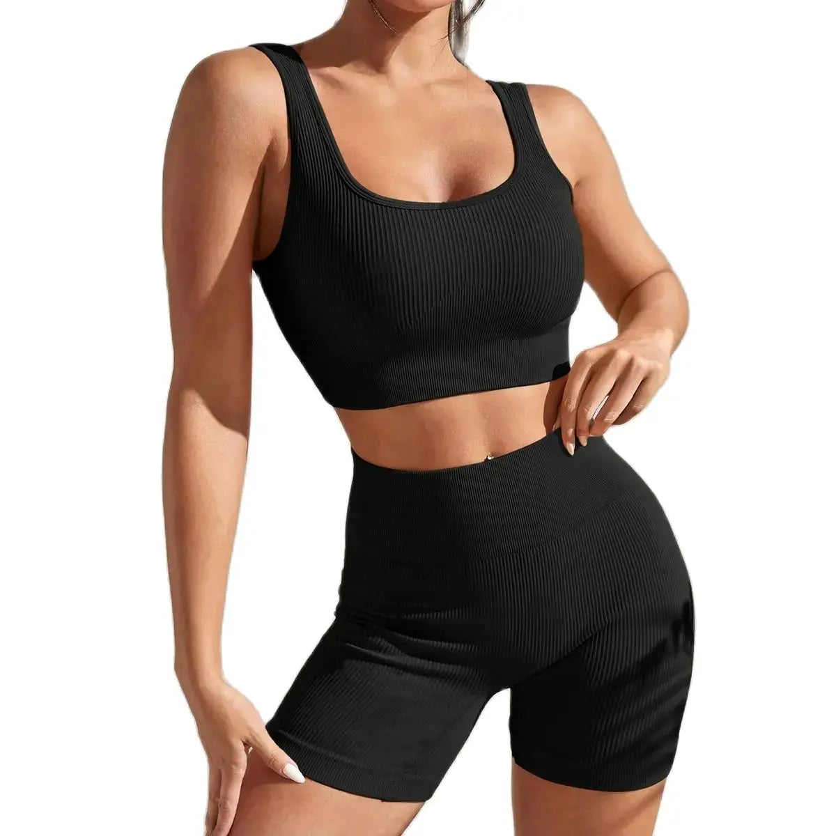 New Arrival Seamless High-Waist Yoga Fitness Set for Women