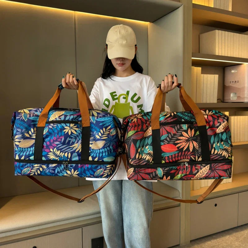 Travel Gym Bag Luggage Portable Fitness Shoulder Crossbody Handbags For Women