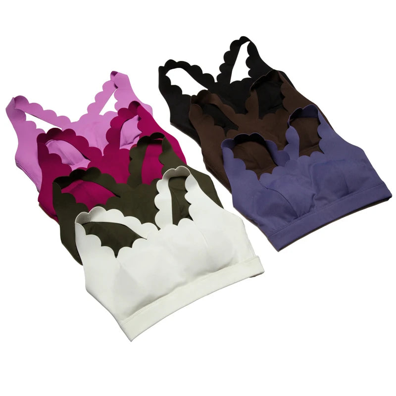 Women’s Solid Color Gym Suit – Two-Piece Super Stretch Fitness &amp; Yoga Set