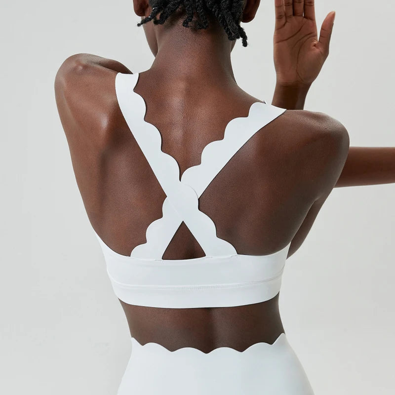 Women’s Solid Color Gym Suit – Two-Piece Super Stretch Fitness &amp; Yoga Set