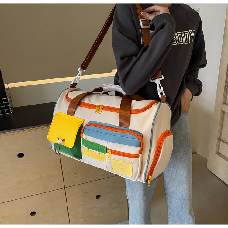 Travel Bag, Duffel Bag Cosmetics Bag, Professional Fitness Bag for Women