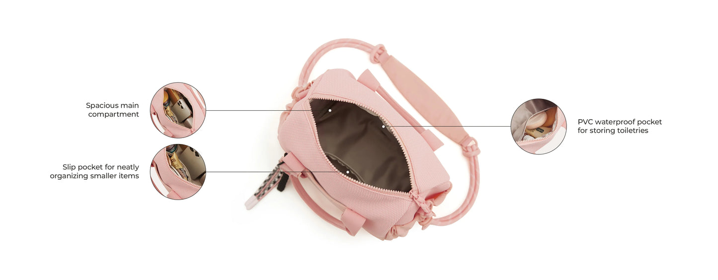 Boston Bag for Women Mini Duffel Shoulder Crossbody Bag Waterproof