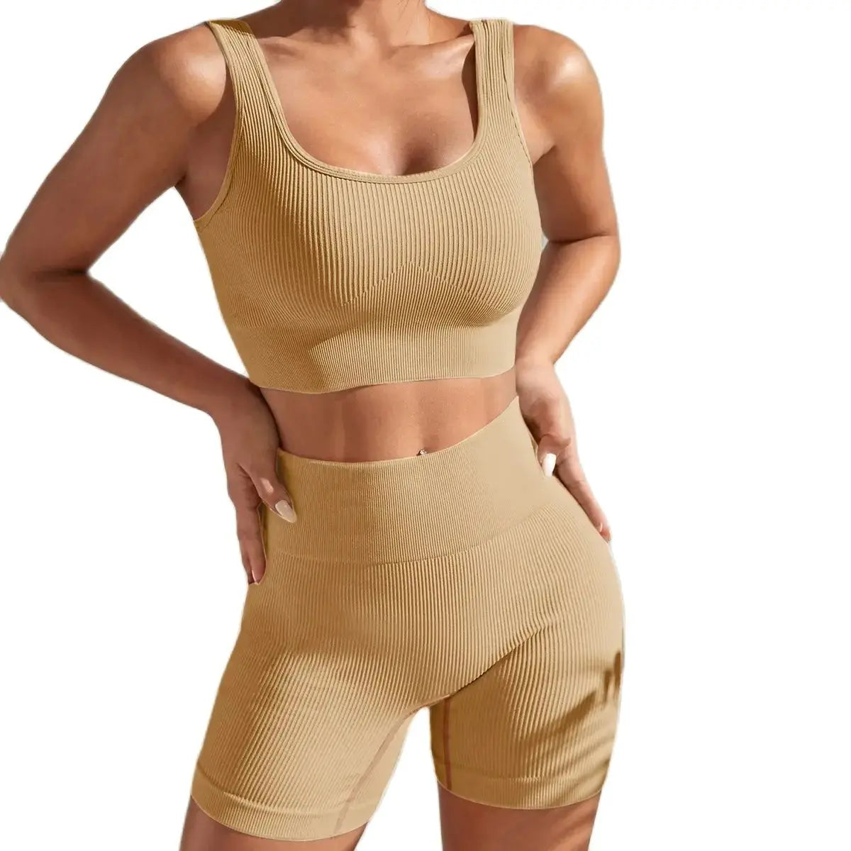 New Arrival Seamless High-Waist Yoga Fitness Set for Women