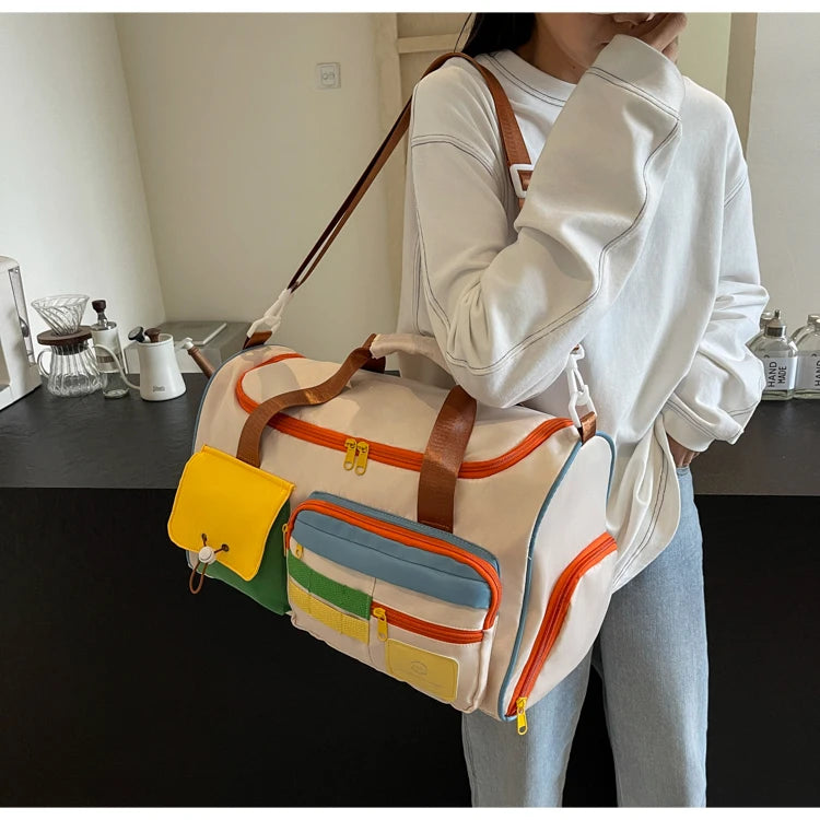 Travel Bag, Duffel Bag Cosmetics Bag, Professional Fitness Bag for Women