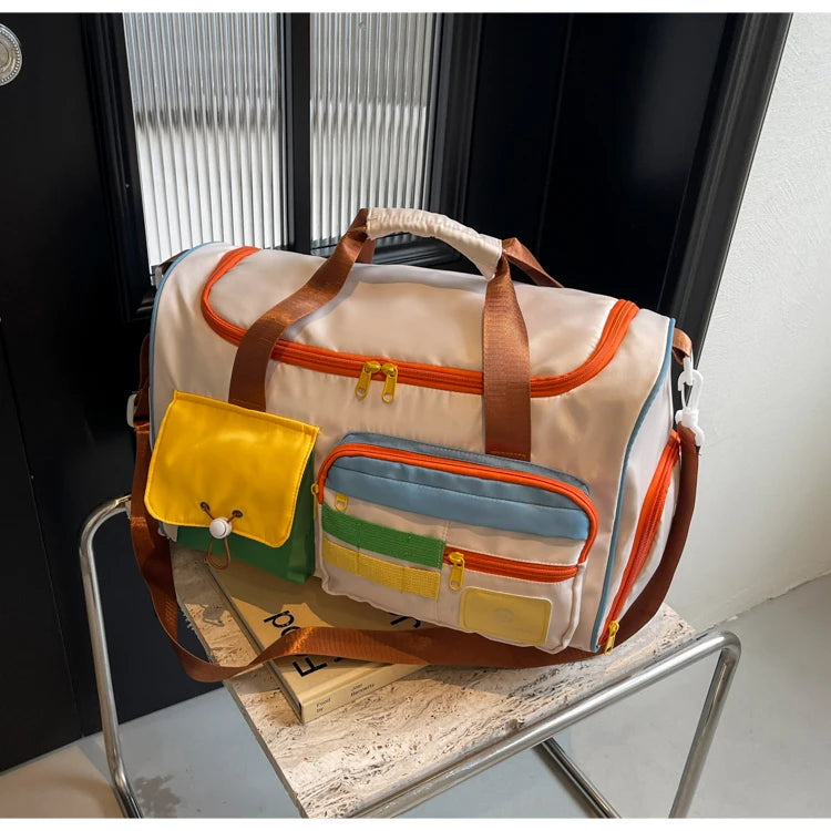 Travel Bag, Duffel Bag Cosmetics Bag, Professional Fitness Bag for Women