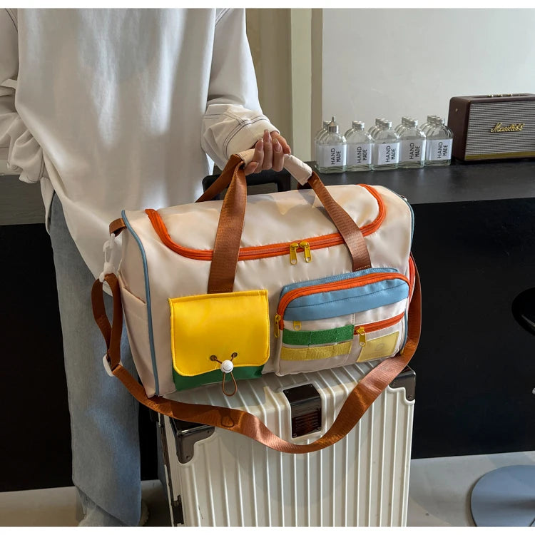 Travel Bag, Duffel Bag Cosmetics Bag, Professional Fitness Bag for Women