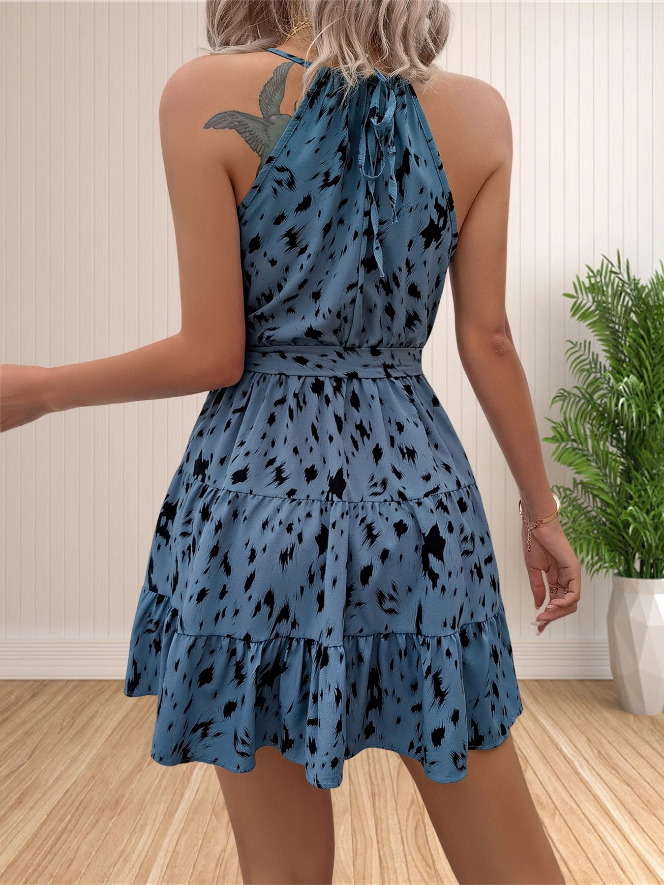 Women’s 2026 Summer Halter Neck Boho Sundress