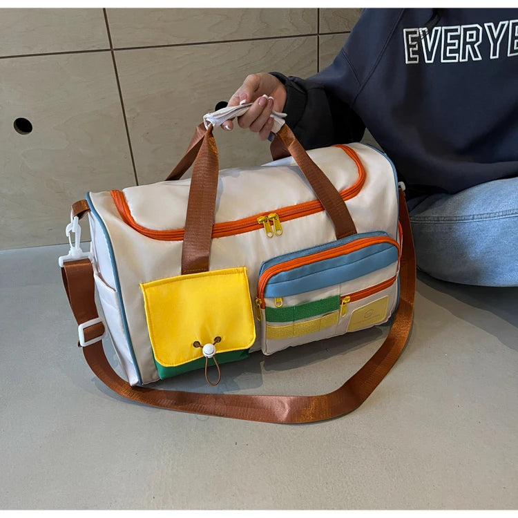 Travel Bag, Duffel Bag Cosmetics Bag, Professional Fitness Bag for Women