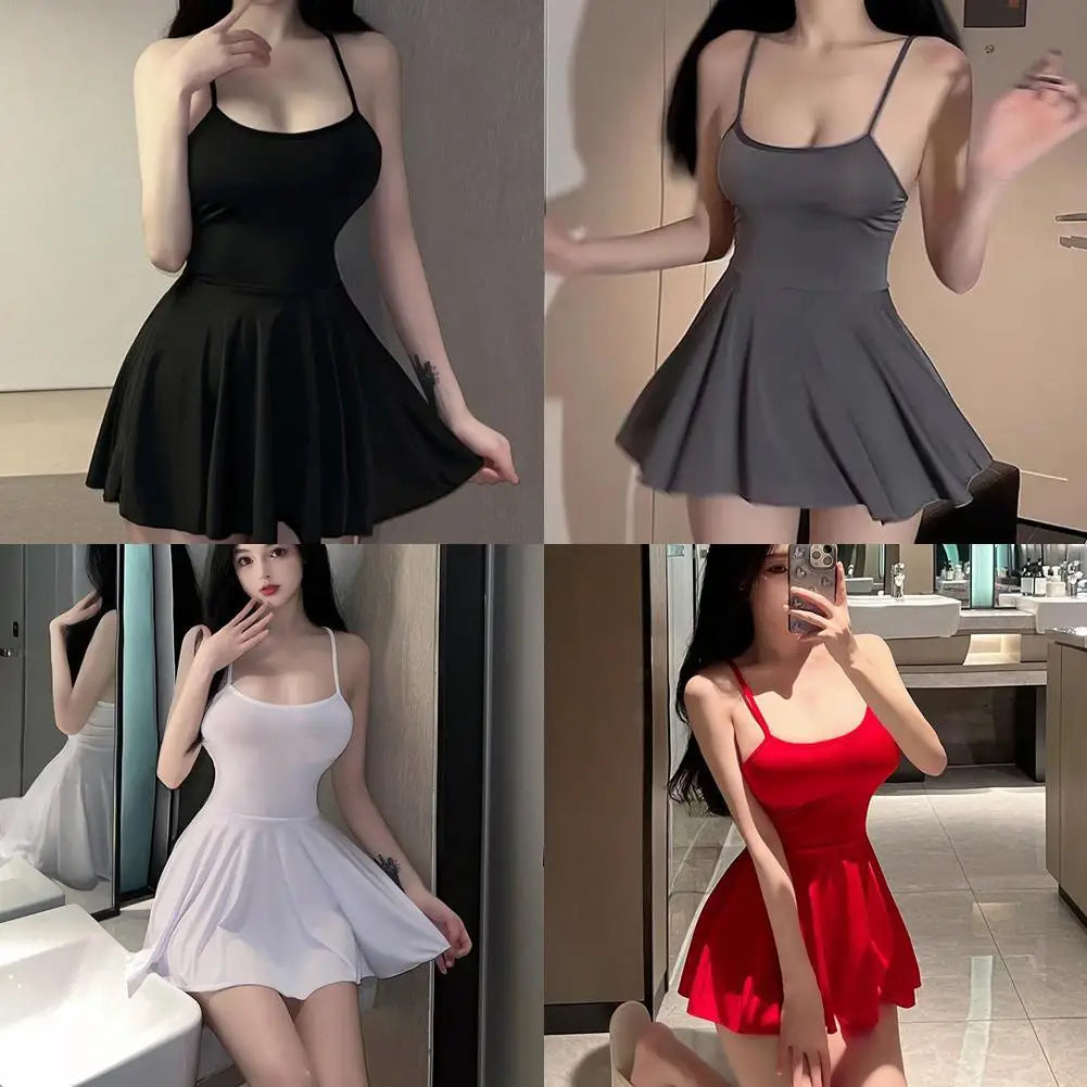 Sexy Women Pleated Micro MINI Dress Bandage Smooth