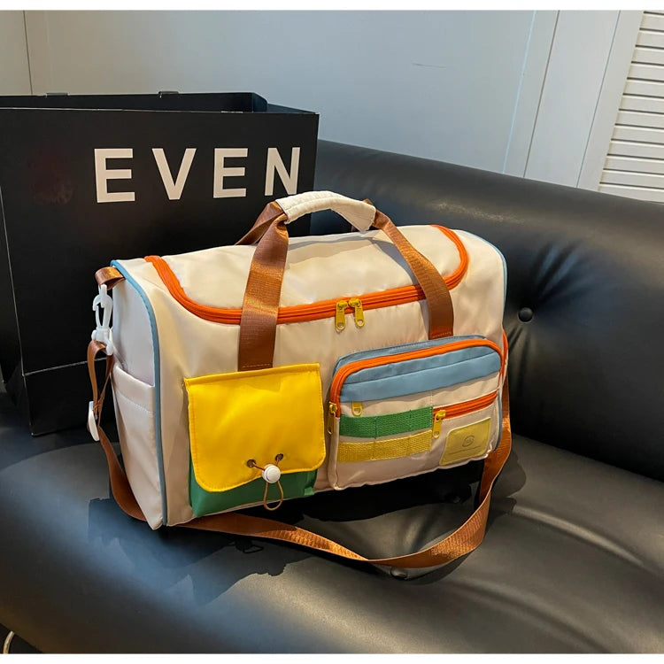 Travel Bag, Duffel Bag Cosmetics Bag, Professional Fitness Bag for Women
