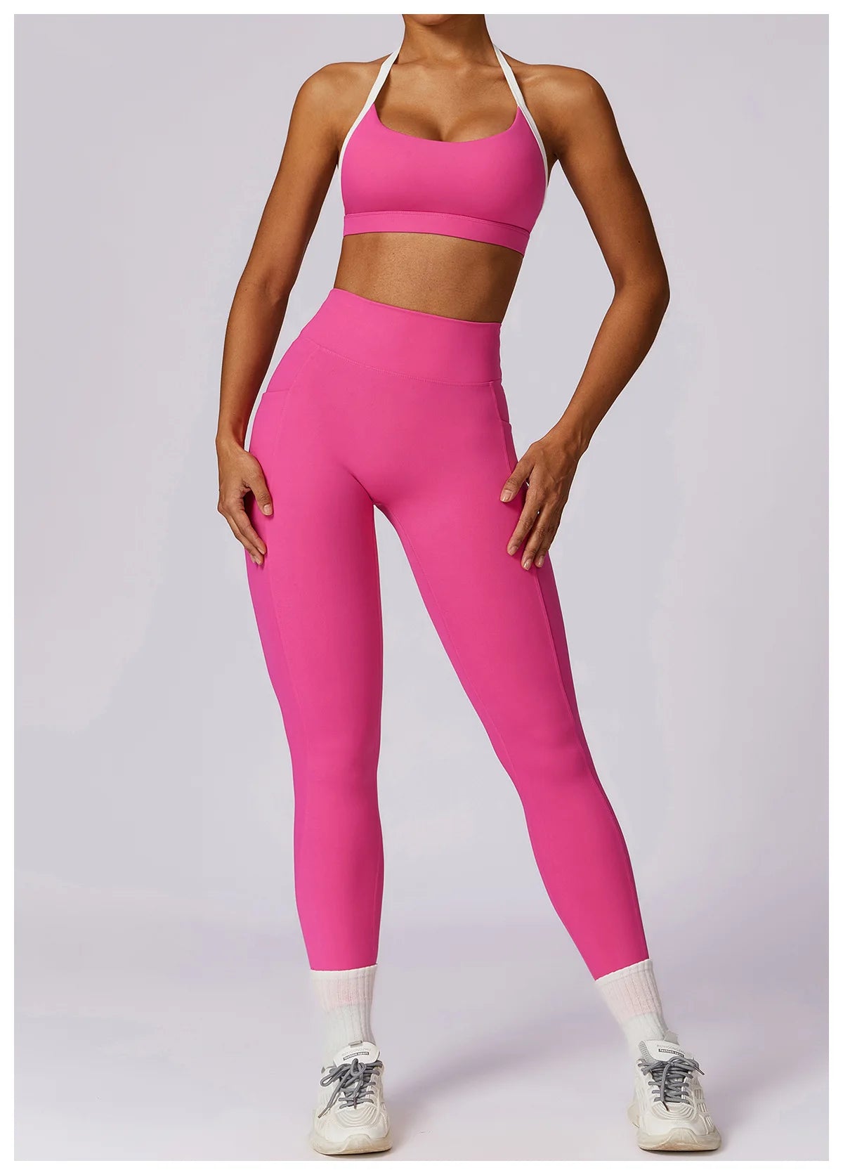Yoga Set 2PCS Women Sportswear Push Up Workout Clothes