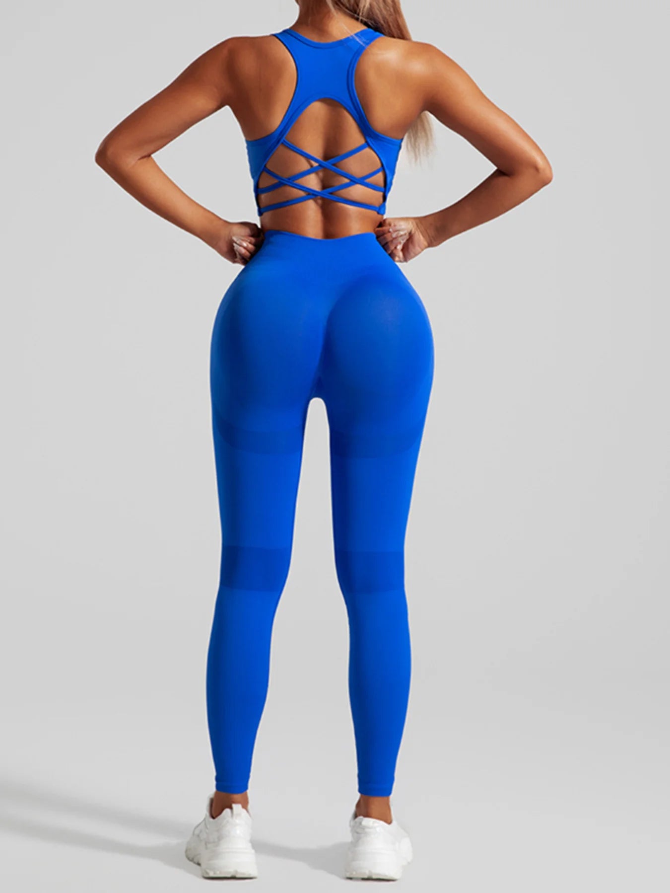 Women's Seamless Workout Set High Waisted Yoga Pants & Sports Bra