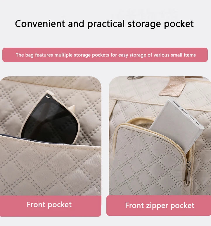 Durable Nylon Travel Duffle Bag, Portable Sports Gym Bag for Overnight Trips