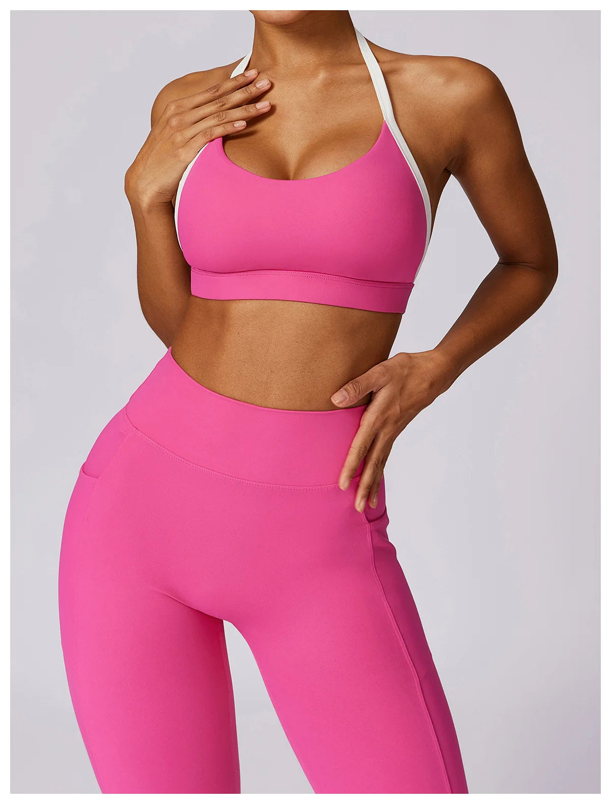 Yoga Set 2PCS Women Sportswear Push Up Workout Clothes