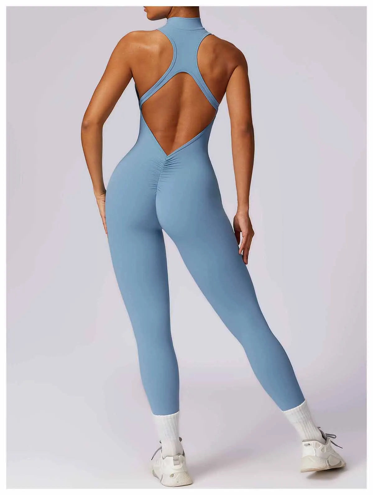 V-Back One-Piece Women’s Sports Jumpsuit