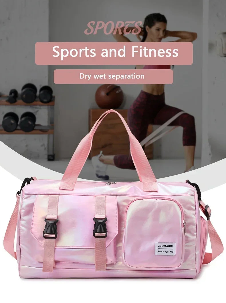 Large Capacity Women’s Nylon Travel Duffel Bag