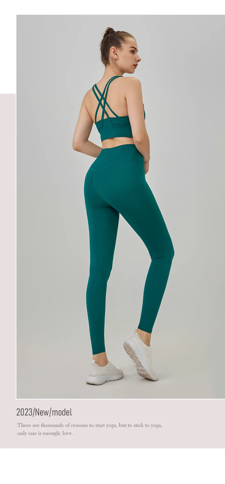 2 Piece Yoga Clothes Women's Tracksuit Athletic Wear Pilates Fitness Suit