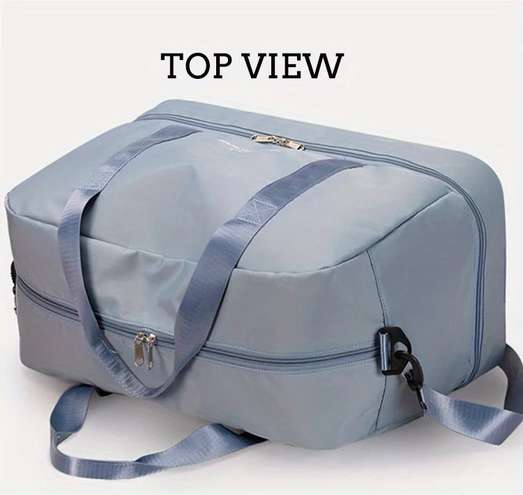 Expandable Travel Duffle Bag for Women, Sports Handbag, Fitness Bag, Large Capacity