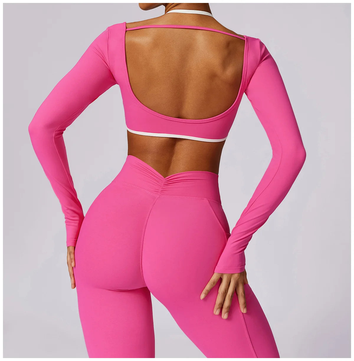 Yoga Set 2PCS Women Sportswear Push Up Workout Clothes