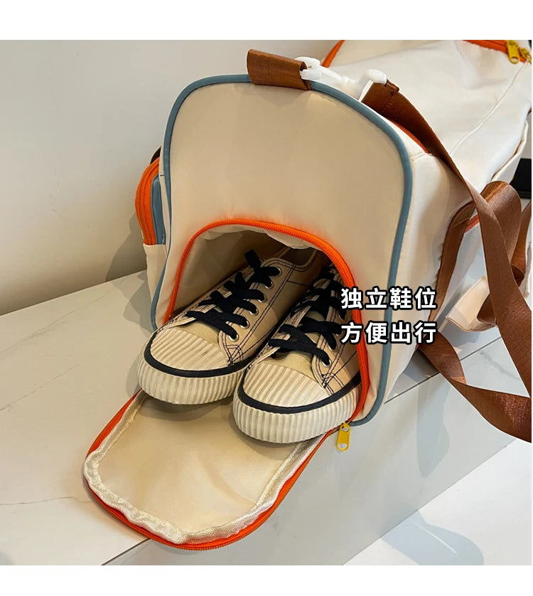 Travel Bag, Duffel Bag Cosmetics Bag, Professional Fitness Bag for Women