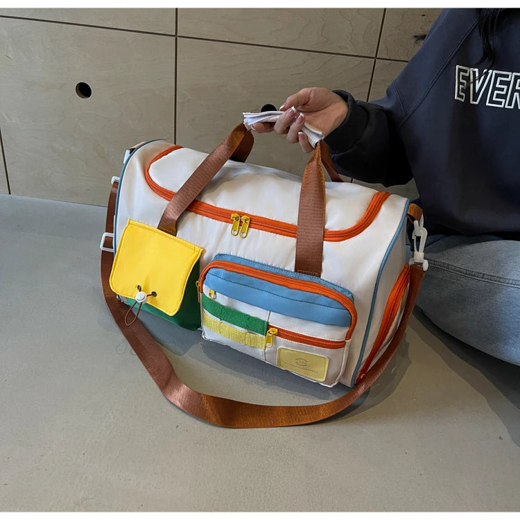 Travel Bag, Duffel Bag Cosmetics Bag, Professional Fitness Bag for Women