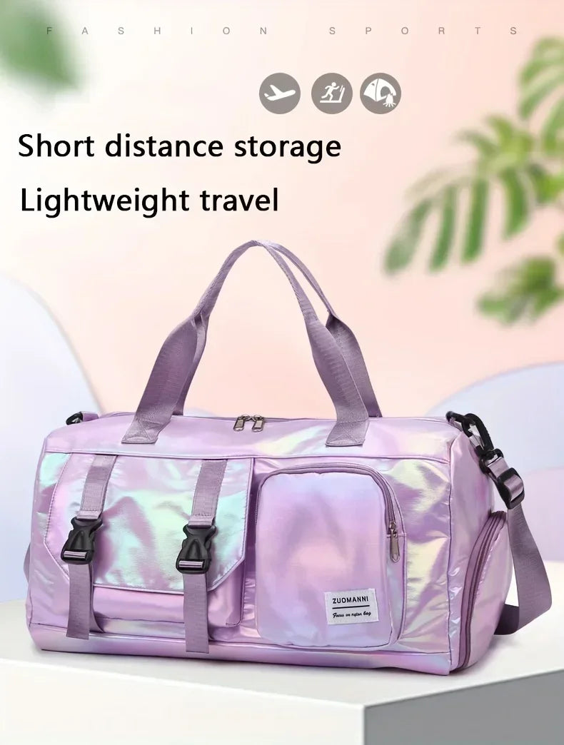 Large Capacity Women’s Nylon Travel Duffel Bag