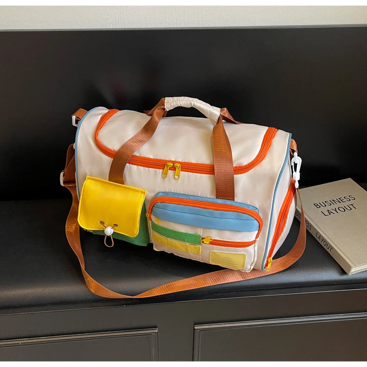 Travel Bag, Duffel Bag Cosmetics Bag, Professional Fitness Bag for Women
