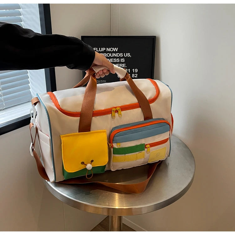 Travel Bag, Duffel Bag Cosmetics Bag, Professional Fitness Bag for Women