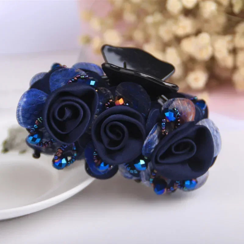 Women Hair Flowers  Claw Clips
