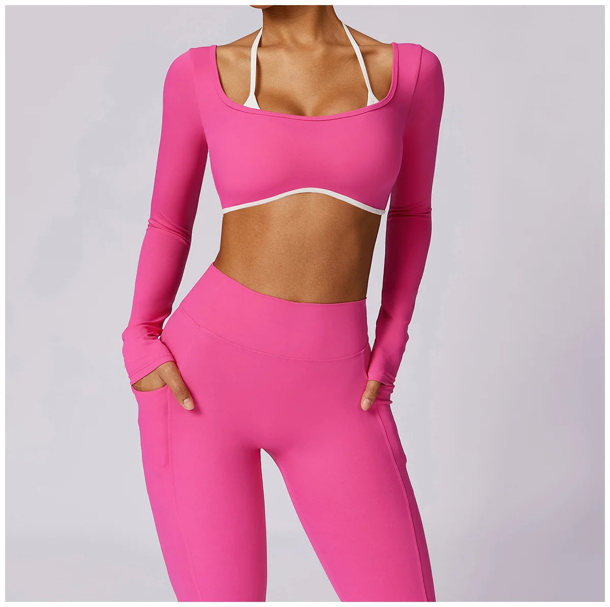 Yoga Set 2PCS Women Sportswear Push Up Workout Clothes
